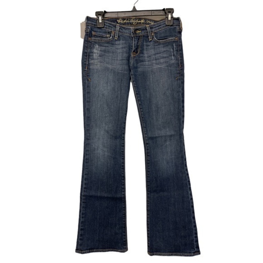 Ruehl 925 New York Stretch Flare Rough Rise Denim Jeans Size 24 EUC #6158